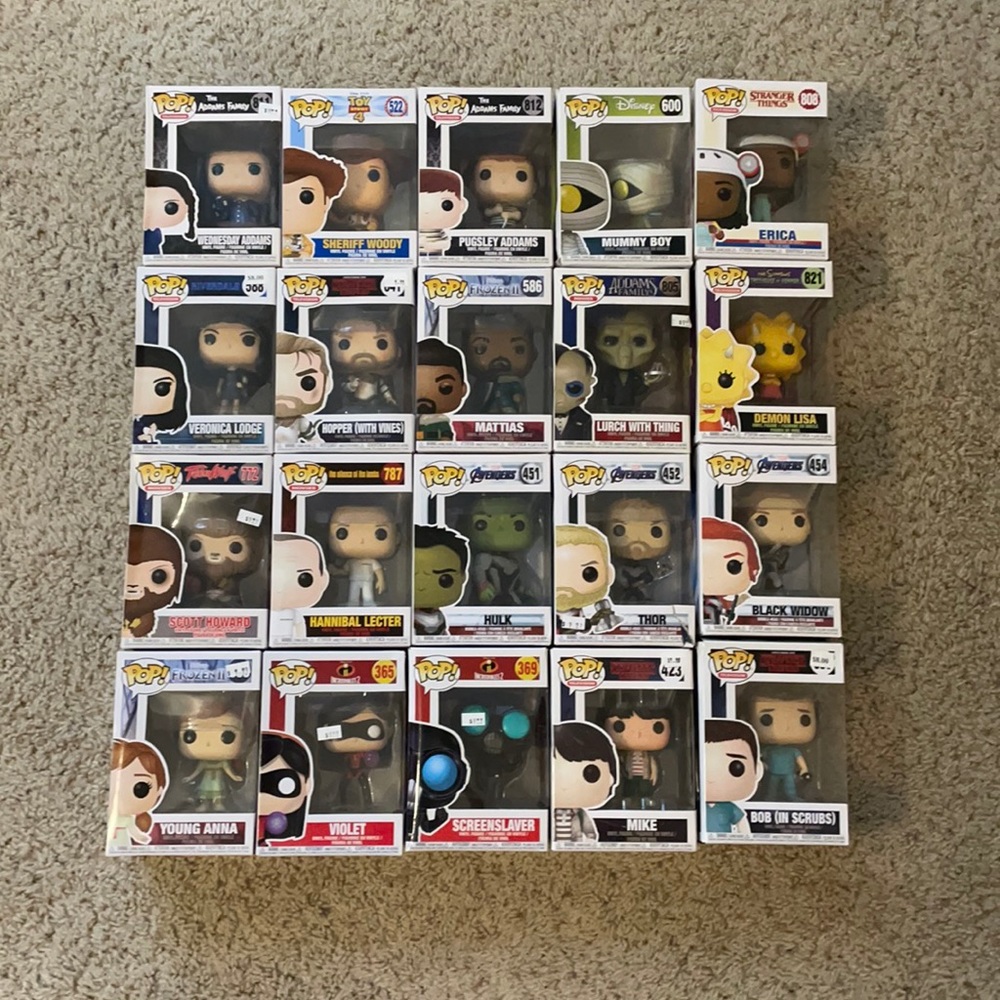 Funko Pops Set of 20